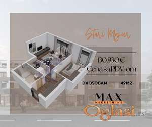 Dvosoban u izgradnji, 49m2